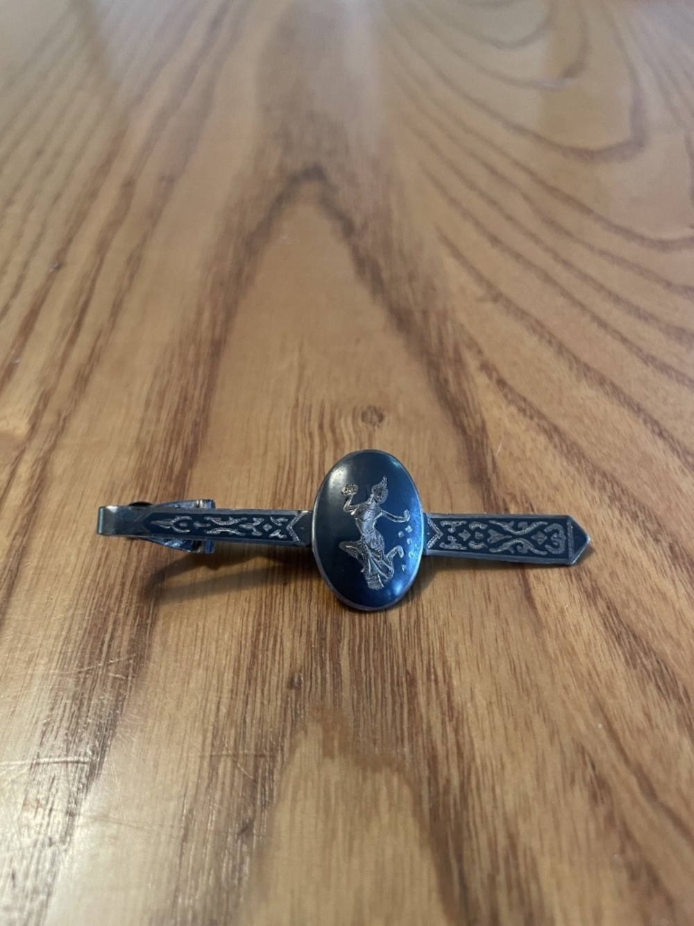 Siam Sterling Silver Hair Clip Barrette Enamel
